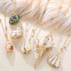 3for$20 1pc Shell Pendant Necklace, Bohemian Beach Jewelry select your choice